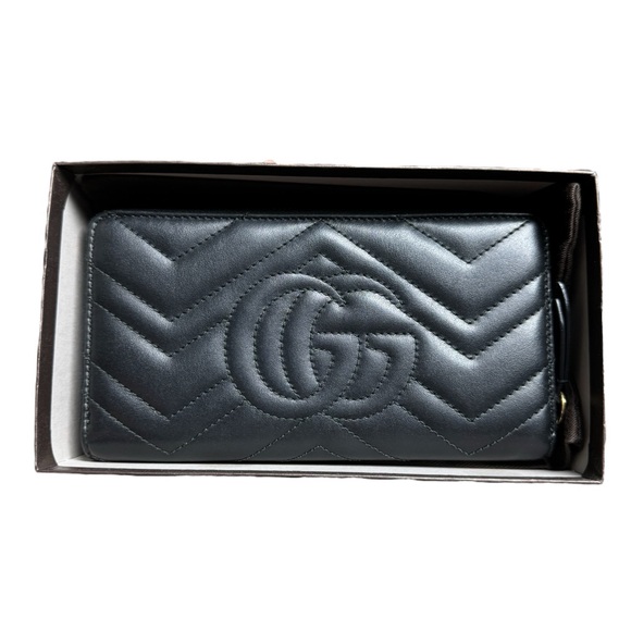 Gucci GG Marmont Zip Around Wallet with Box and Dust Bag - Picture 3 of 13